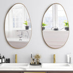 Gold Metal Framed Wall Mirror - House Of Avana [[SKU:HOA-MIR-016]]