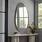 Gold Metal Framed Wall Mirror - House Of Avana