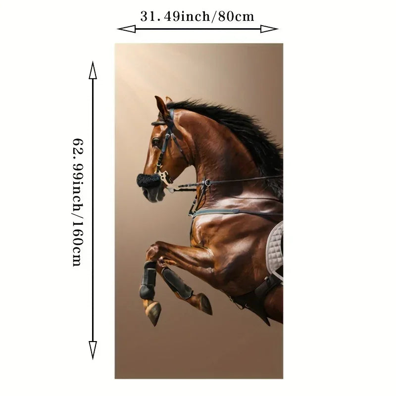 Luxury Modern Horse Wall Painting, back view - House Of Avana