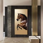 Luxury Modern Horse Wall Painting, top view - House Of Avana