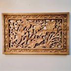 Wall Panel - 3D Carved Wood Vintage