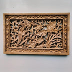 Wall Panel - 3D Carved Wood Vintage