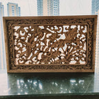 Wall Panel - 3D Carved Wood Vintage
