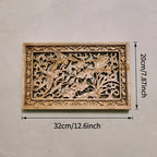 Wall Panel - 3D Carved Wood Vintage