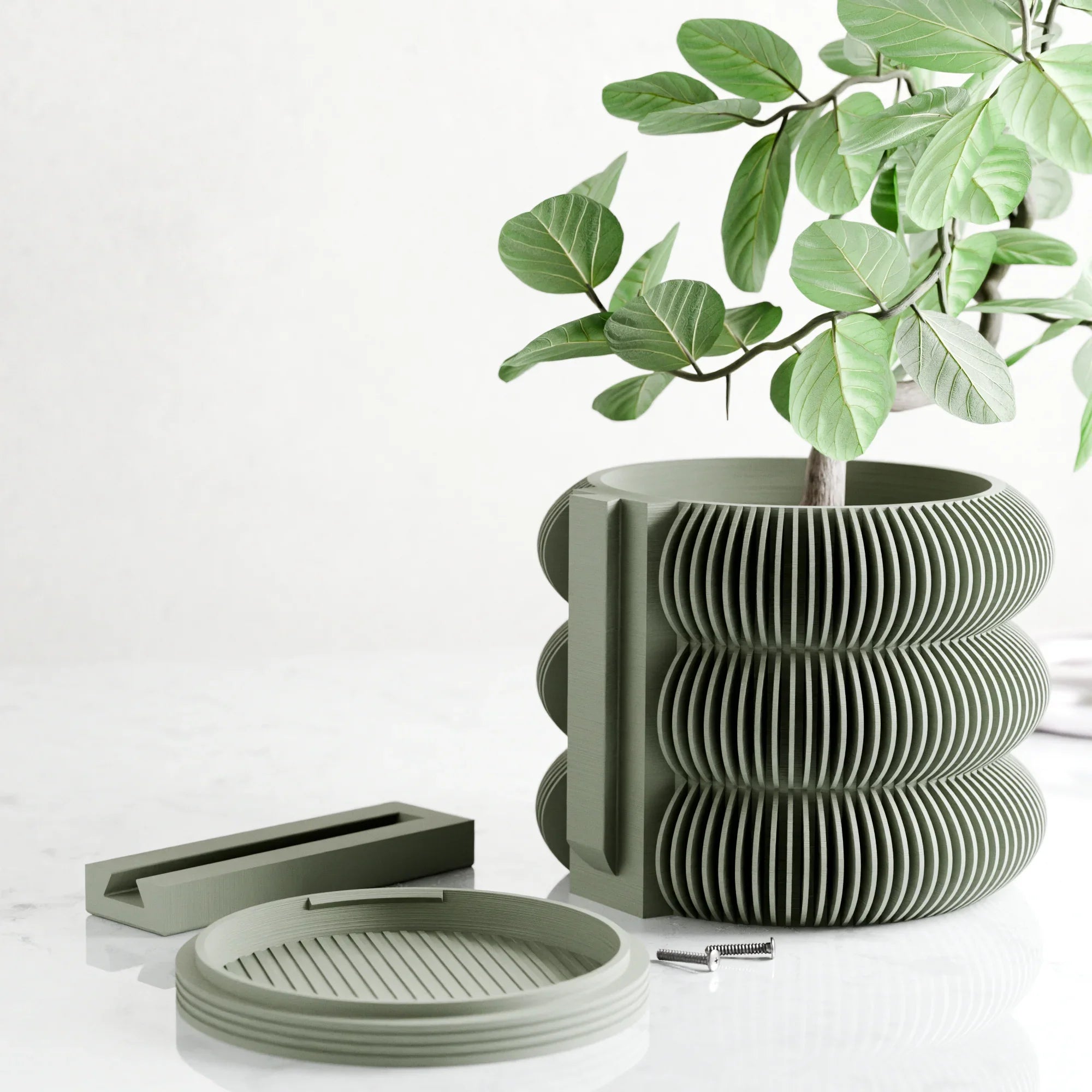Wall Planter - Triple Bubbles, top view - House Of Avana