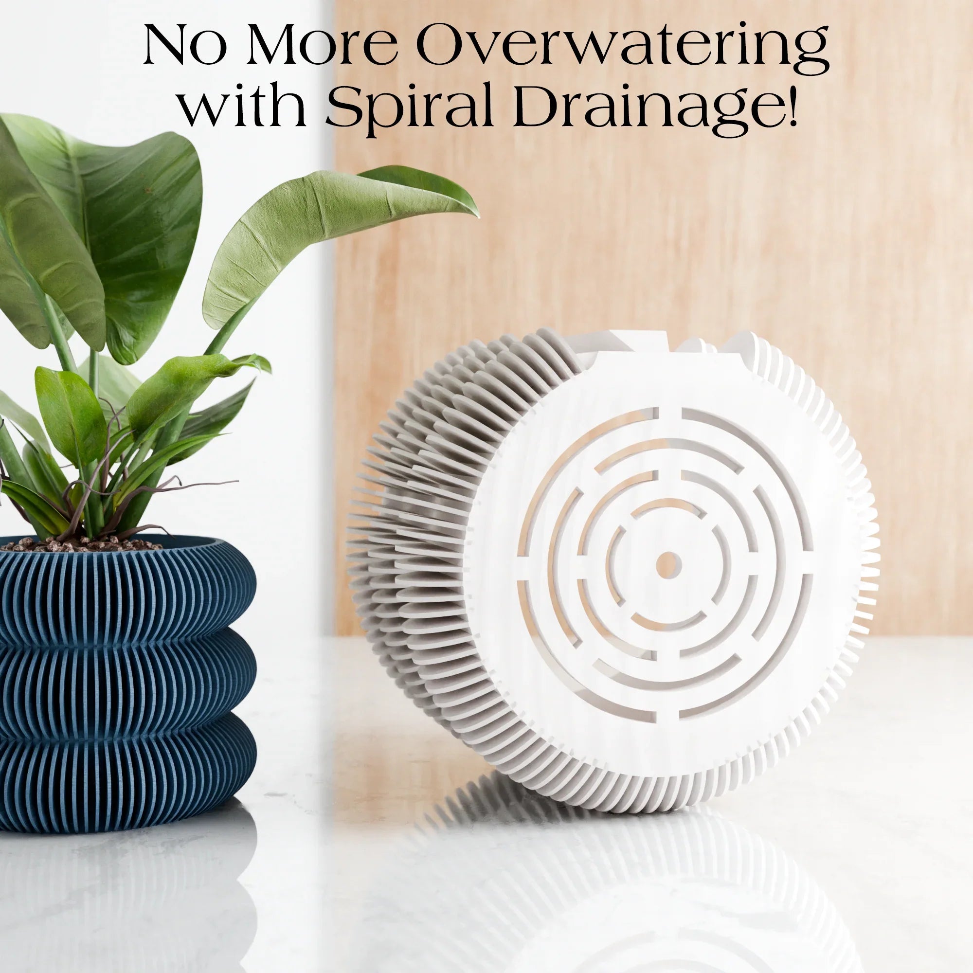 Wall Planter - Triple Bubbles, angled view - House Of Avana