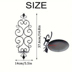 Wall Sconce - Hanging Metal Black Set, side view - House Of Avana [[SKU:HOA-CON-015]]