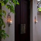 Wall Sconce - Hanging Metal Black Set, lifestyle image - House Of Avana [[SKU:HOA-CON-015]]