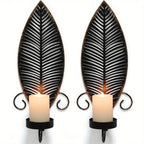 Wall Sconces - Golden Metal S, back view - House Of Avana