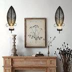 Wall Sconces - Golden Metal S, side view - House Of Avana