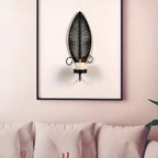 Wall Sconces - Golden Metal S, angled view - House Of Avana