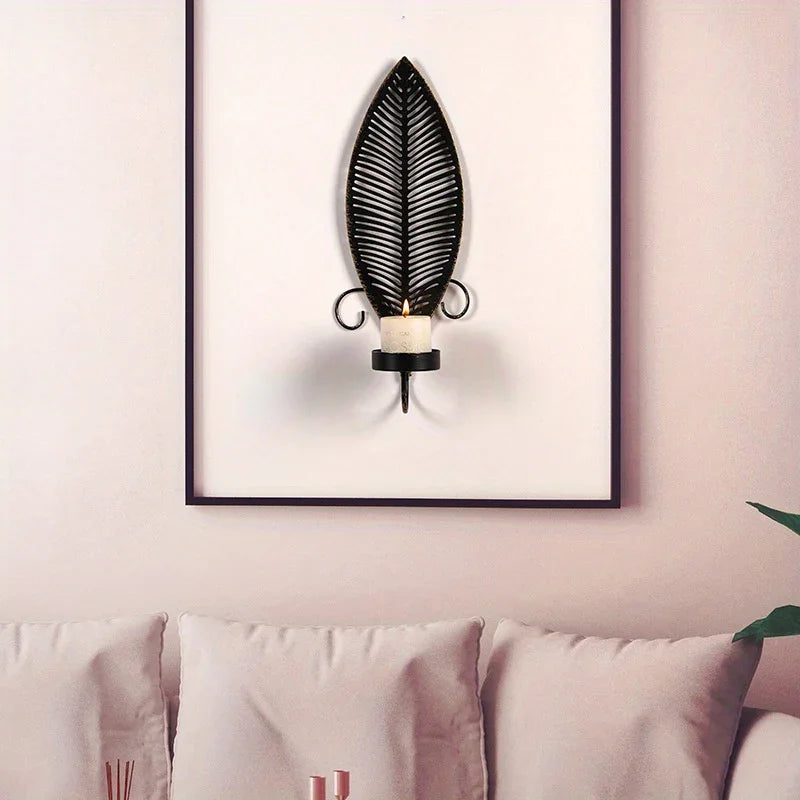 Wall Sconces - Golden Metal S, angled view - House Of Avana