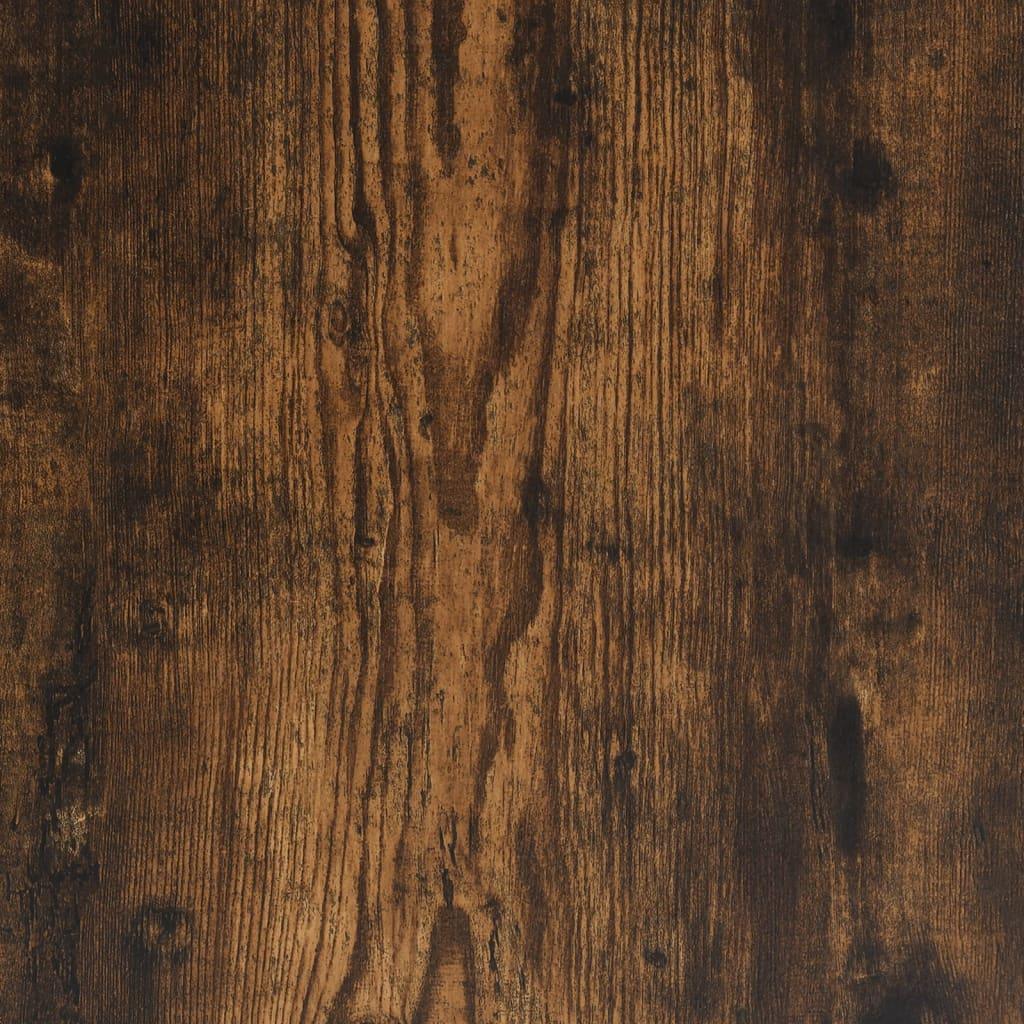 Wall Shelf - Geometric Smoked Oak Wooden, close-up view - House Of Avana