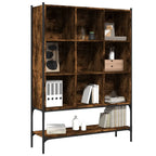 Wall Shelf - Geometric Smoked Oak Wooden, lifestyle image - House Of Avana