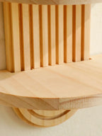 Wall Shelves - Geometric Wooden Natural