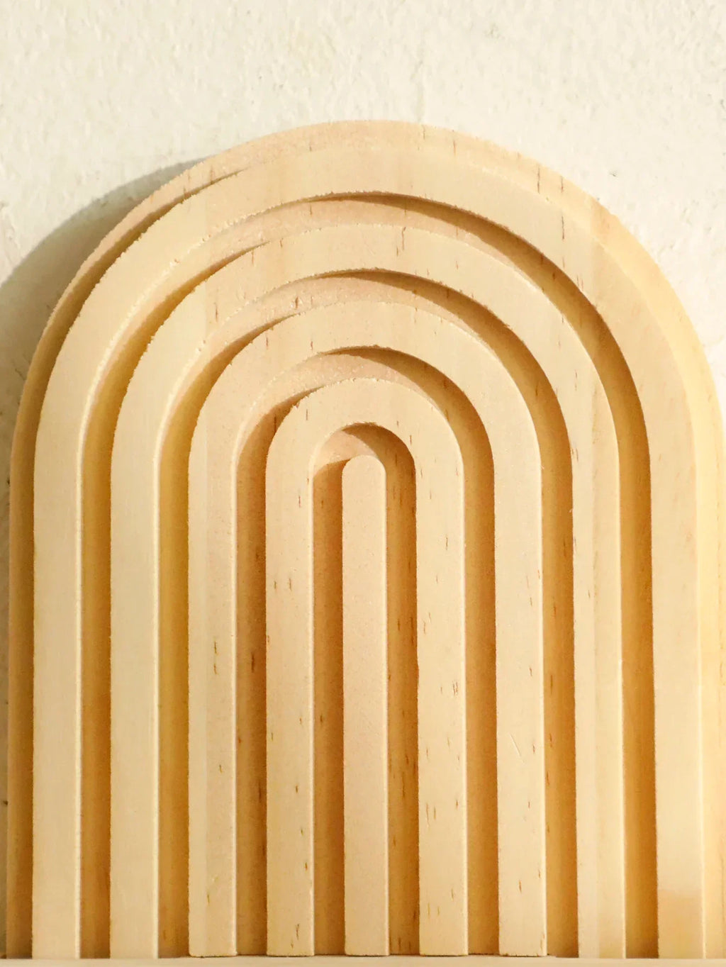Wall Shelves - Geometric Wooden Natural