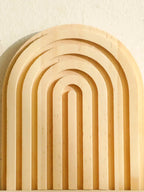 Wall Shelves - Geometric Wooden Natural