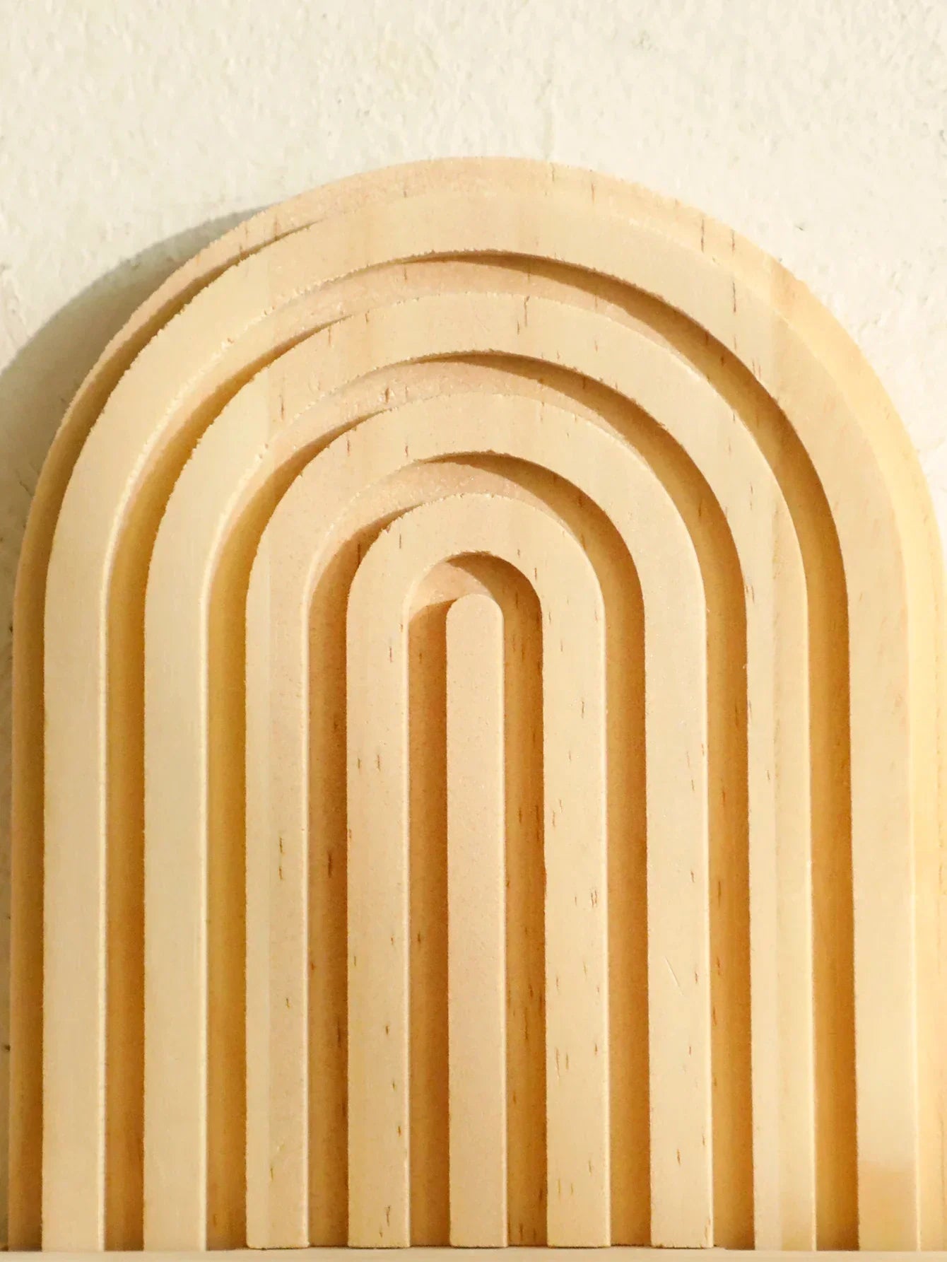 Wall Shelves - Geometric Wooden Natural