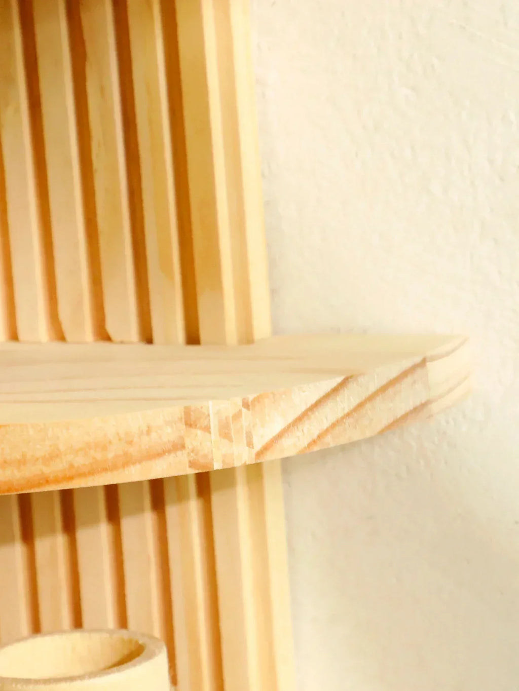 Wall Shelves - Geometric Wooden Natural