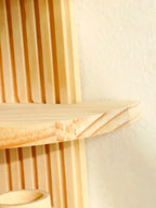 Wall Shelves - Geometric Wooden Natural