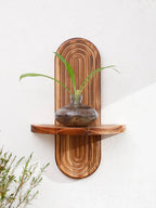 Wall Shelves - Geometric Wooden Natural