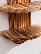 Wall Shelves - Geometric Wooden Natural