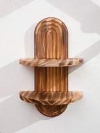 Wall Shelves - Geometric Wooden Natural