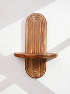 Wall Shelves - Geometric Wooden Natural
