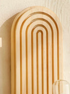 Wall Shelves - Geometric Wooden Natural
