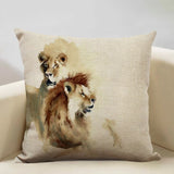 Watercolor Animal Decorative Cushion Cover - House Of Avana