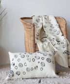 Waterlily Oversized Merino Wool Lumbar Throw Pillow Kanju Interiors