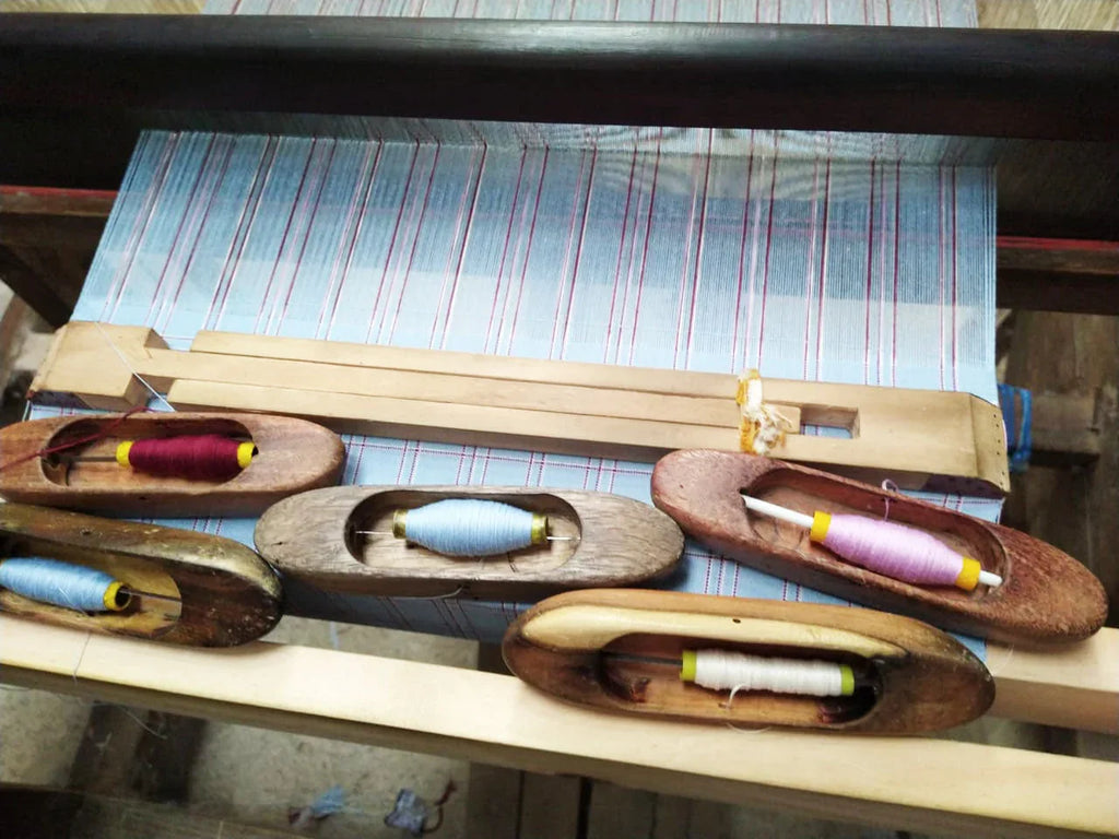 Chiapas Plaid Light Blue Kitchen Towel Archive New York