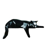 Geometric Lying Cat Figurine