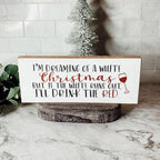 White Christmas Sign Gia Roma