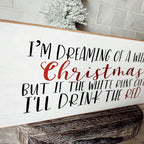 White Christmas Sign Gia Roma