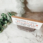 White Christmas Sign Gia Roma