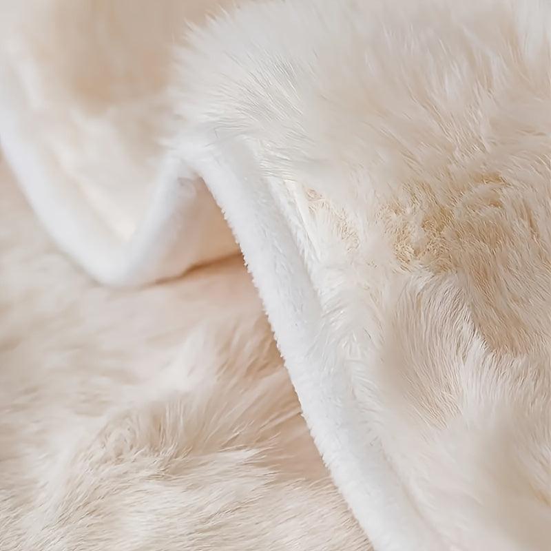 White Couch Slipcovers - Winter Warm Plush Soft Sofa Cover topspet