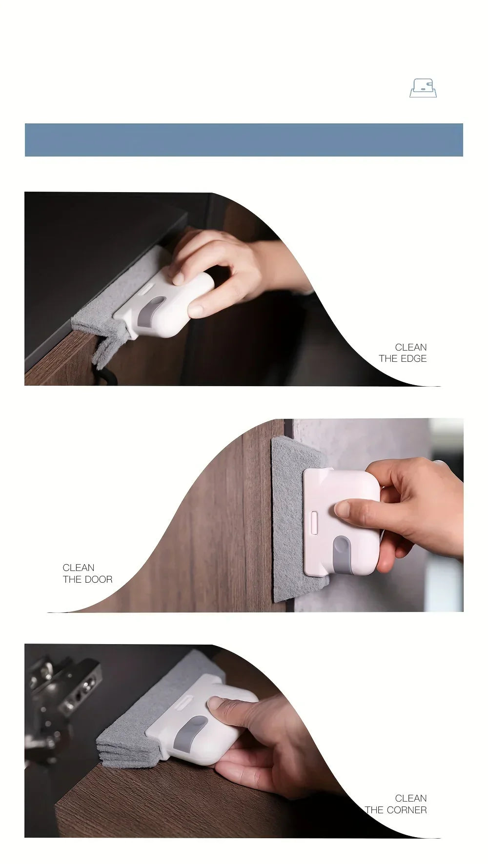 Window Brush - Small Gap Plastic