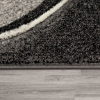 Modern Living Room Rug Brilliance Abstract Design - Grey RugYourHome
