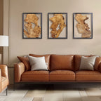 Wood Wall Decor, Handmade Natural Wood Panels with Unique Hanging Style, top view - House Of Avana