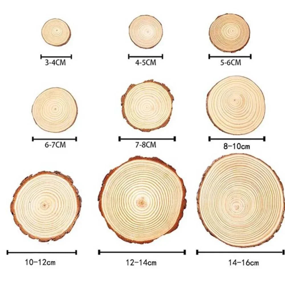 DIY Crafts Natural Pine Wood Slices - House Of Avana