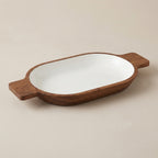 House of Avana Small Boat Mango Wood Serving Tray