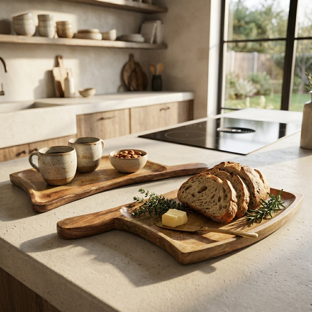 House of Avana Axe Shape Mango Wood Platter