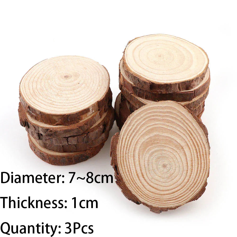 DIY Crafts Natural Pine Wood Slices - House Of Avana