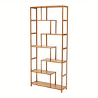 7-tier S-shaped Wood Bookcase - House Of Avana [[SKU:HOA-BOK-020]]