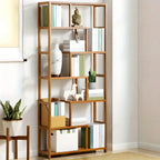 7-tier S-shaped Wood Bookcase - House Of Avana [[SKU:HOA-BOK-020]]