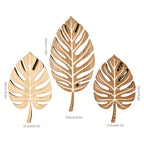 Wooden Christmas Wall Art Set of Botanical Design Plaques, top view - House Of Avana