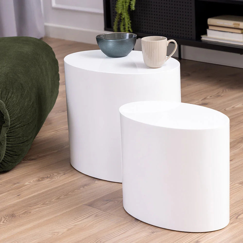 Mice Oval Coffee Table Set - Multiple Colours House Of Avana [[SKU:HOA-COF-406]]