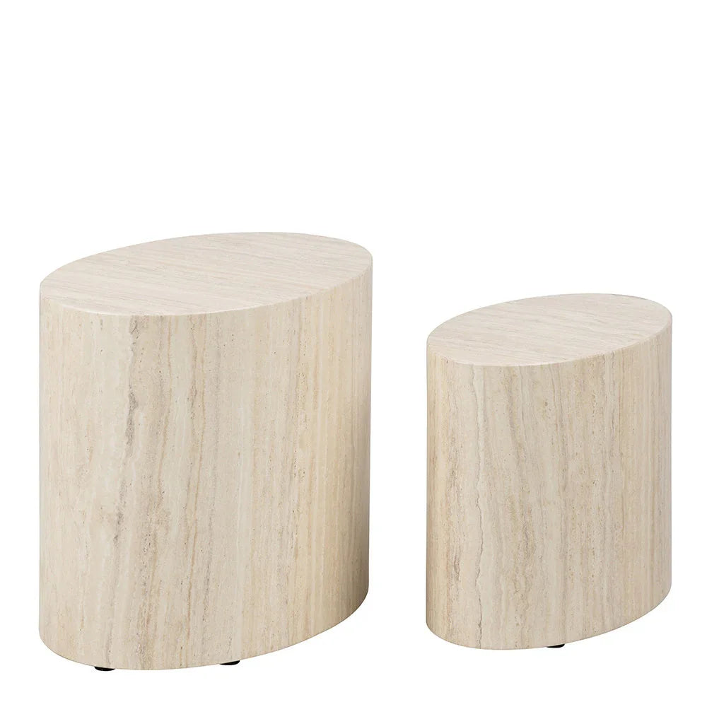 Mice Oval Coffee Table Set - Multiple Colours House Of Avana