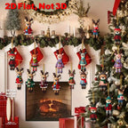 18pcs Colorful Christmas Reindeer Wooden Ornaments – Perfect for Christmas Tree, Home, Office, Classroom | Ideal as New Year Gifts, Back-to-School Presents, Versatile Gift-Box Hanging Decor, Holiday Decorations, Seasonal Or House Of Avana
